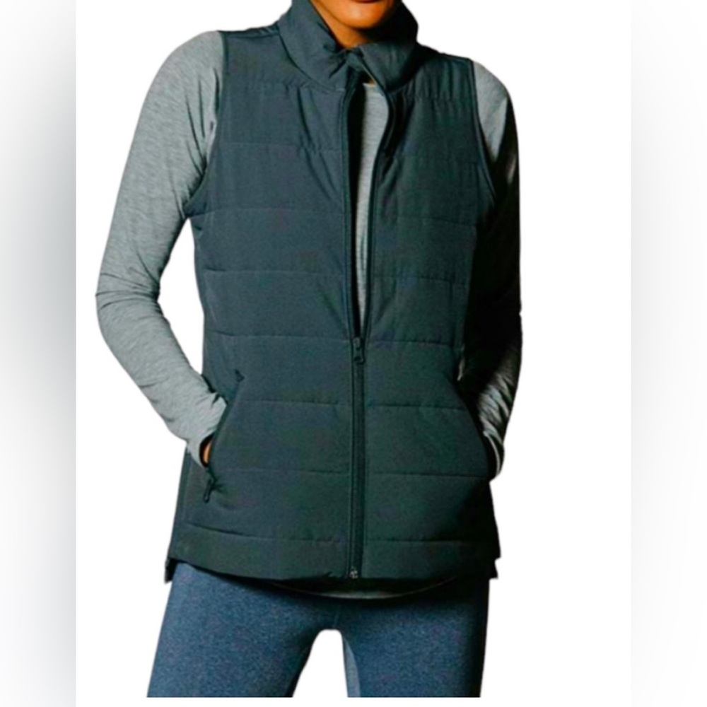 aeropostale dark green puffer vest size xs